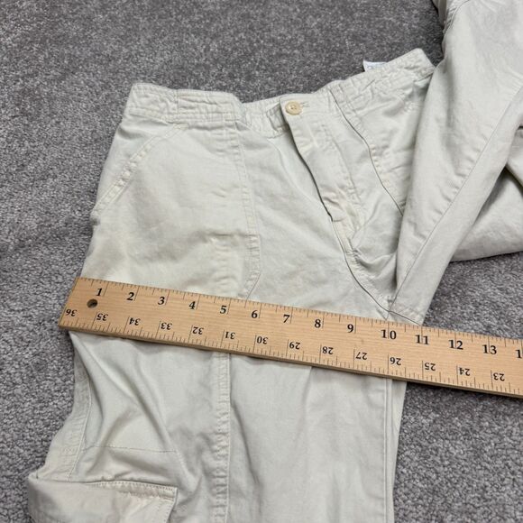 Abercrombie & Fitch Cargo Wide Leg Pants Womens 26/2S Short Khaki Cotton Utility - Picture 16 of 16
